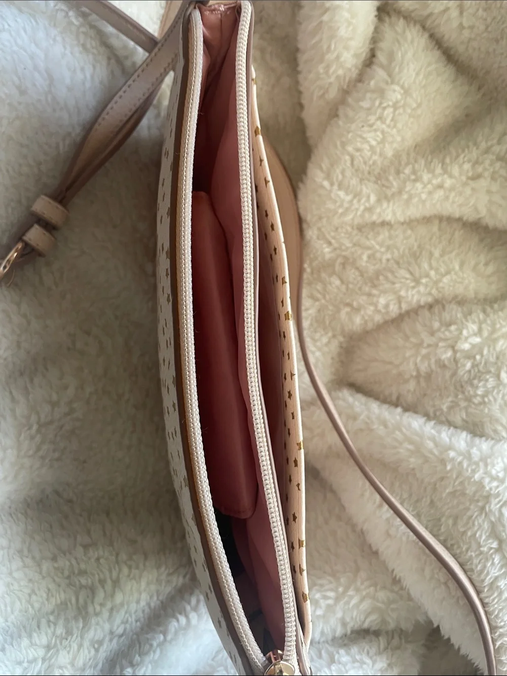 Lauren Conrad Pink Star-Studded Crossbody Bag - Stylish Everday